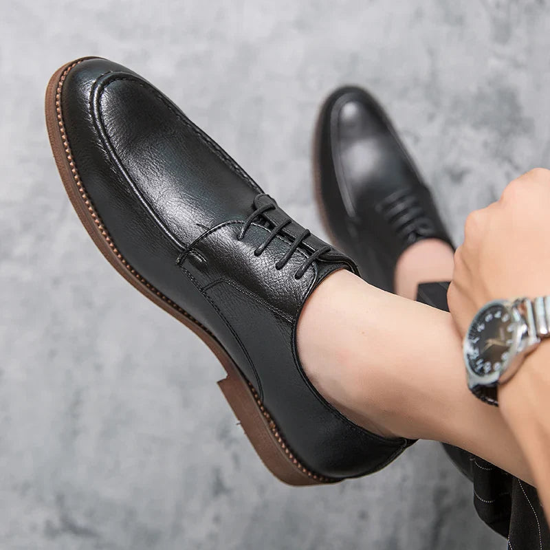 Ivan men's elegant leather shoes, view 4