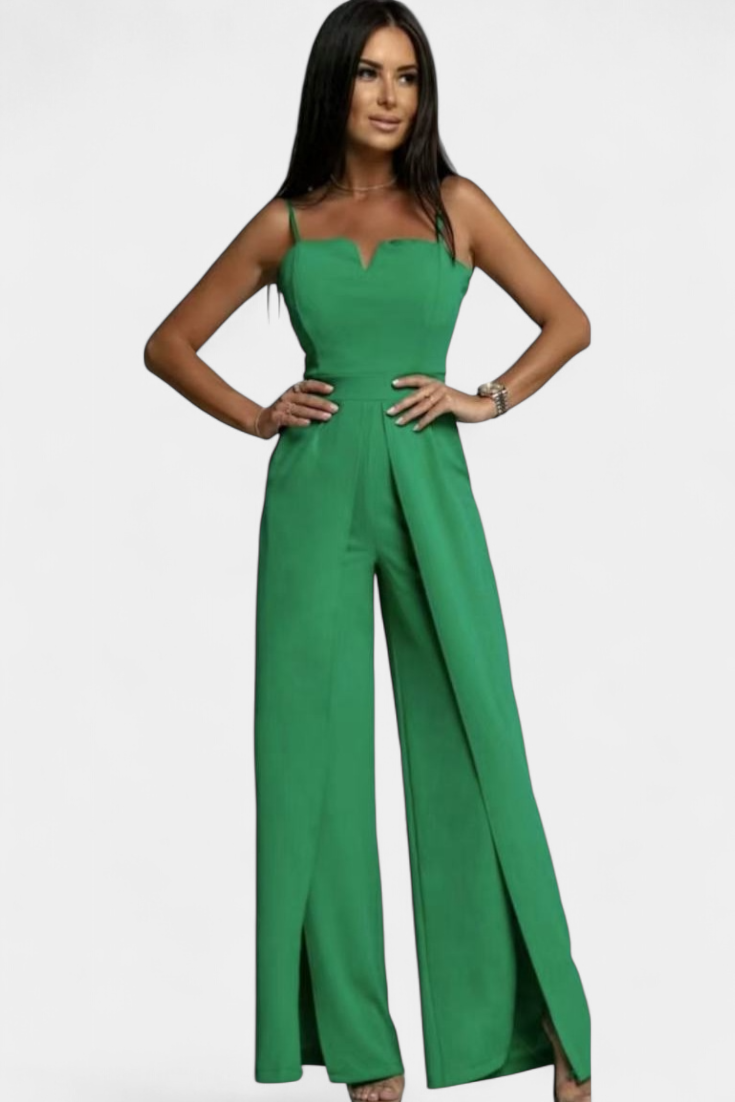 Prescillia Elegant Strap Jumpsuit with Side Cutouts – women's jumpsuits, view 8