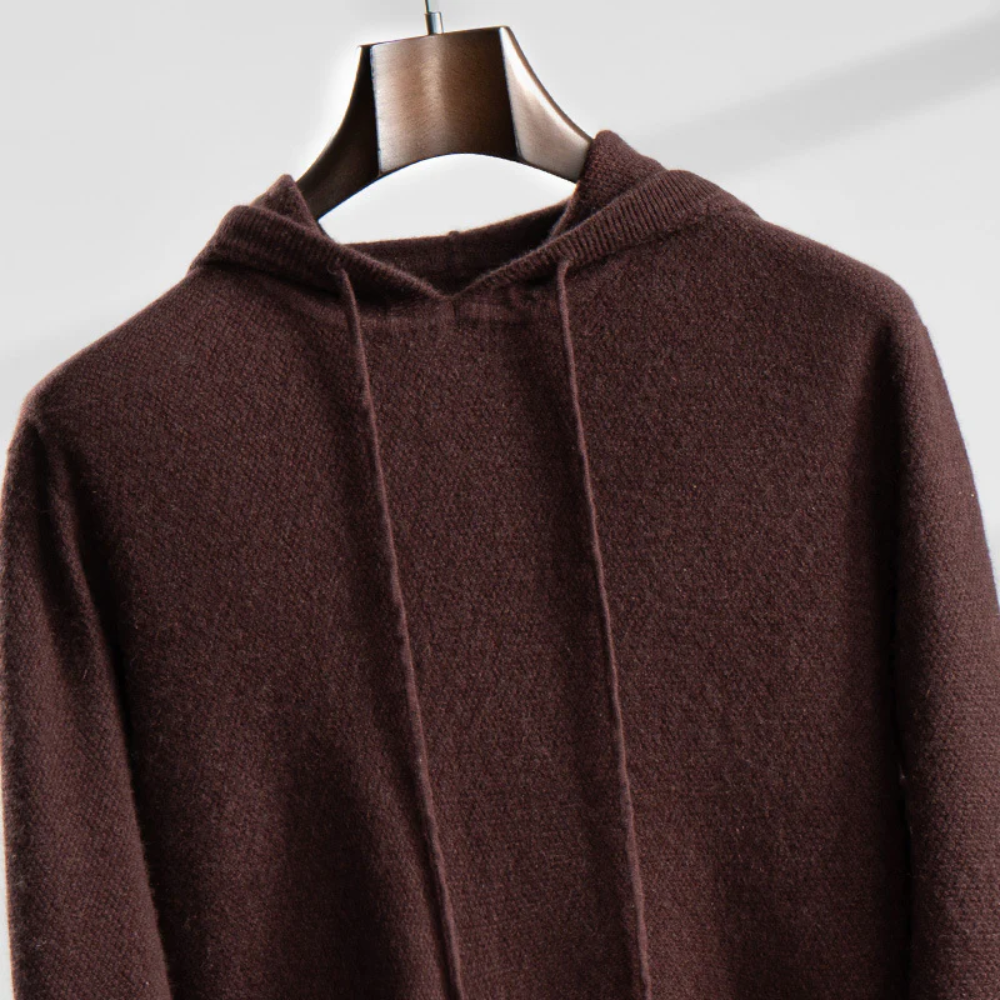Procida men's cashmere hoodie, alternate view