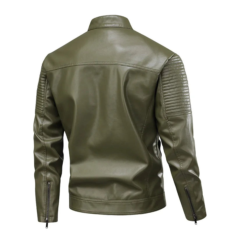 Antonio men's leather jacket, alternate view