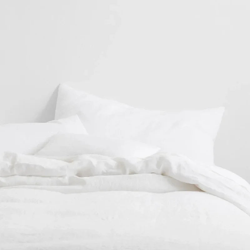 Ravello white linen pillow