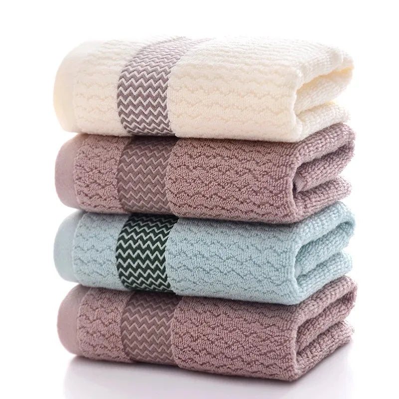 Rimini cotton towels stacked