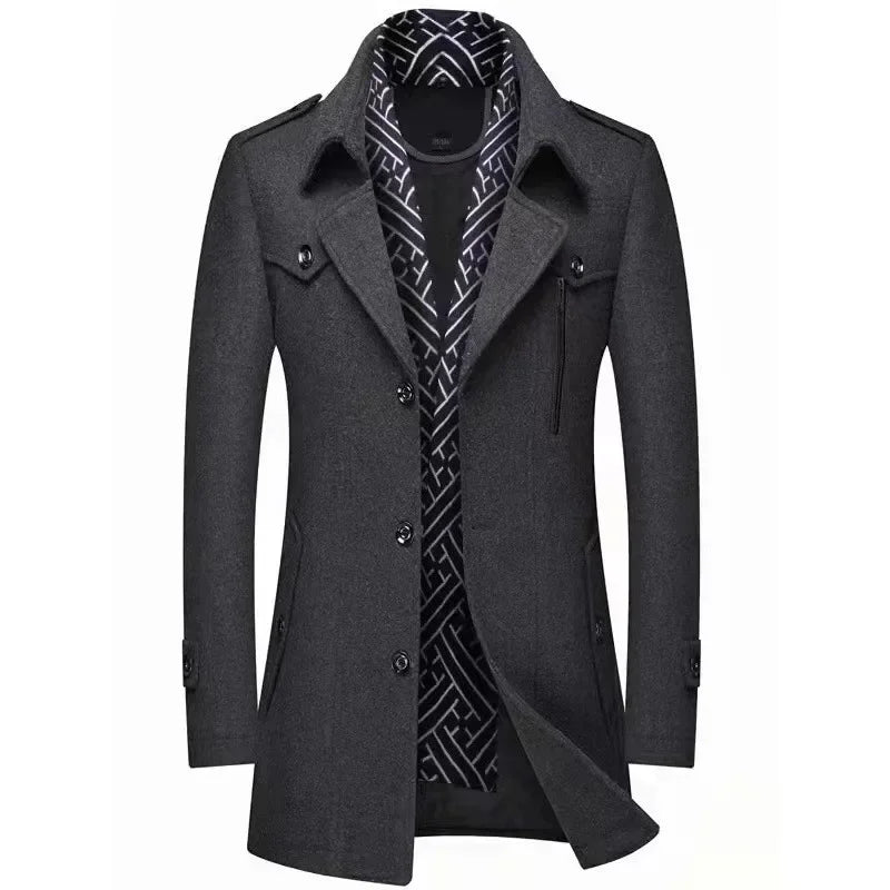 Men's elegant wool coat – Avinos Milano