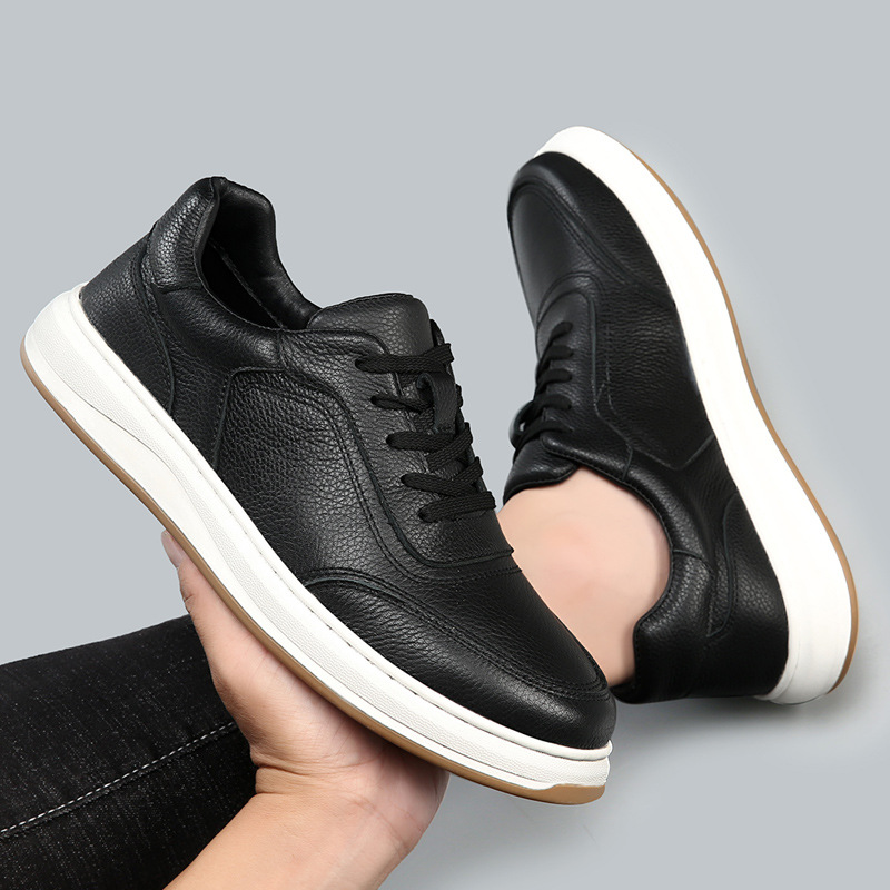 Men's leather sneakers, alternate view