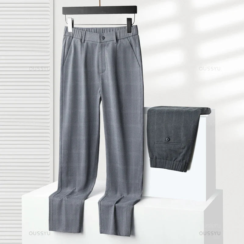 Men's plaid pants, additional view