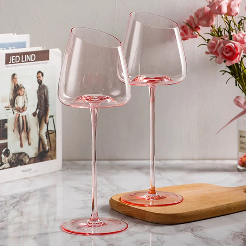 Rosa wine glasses on a table