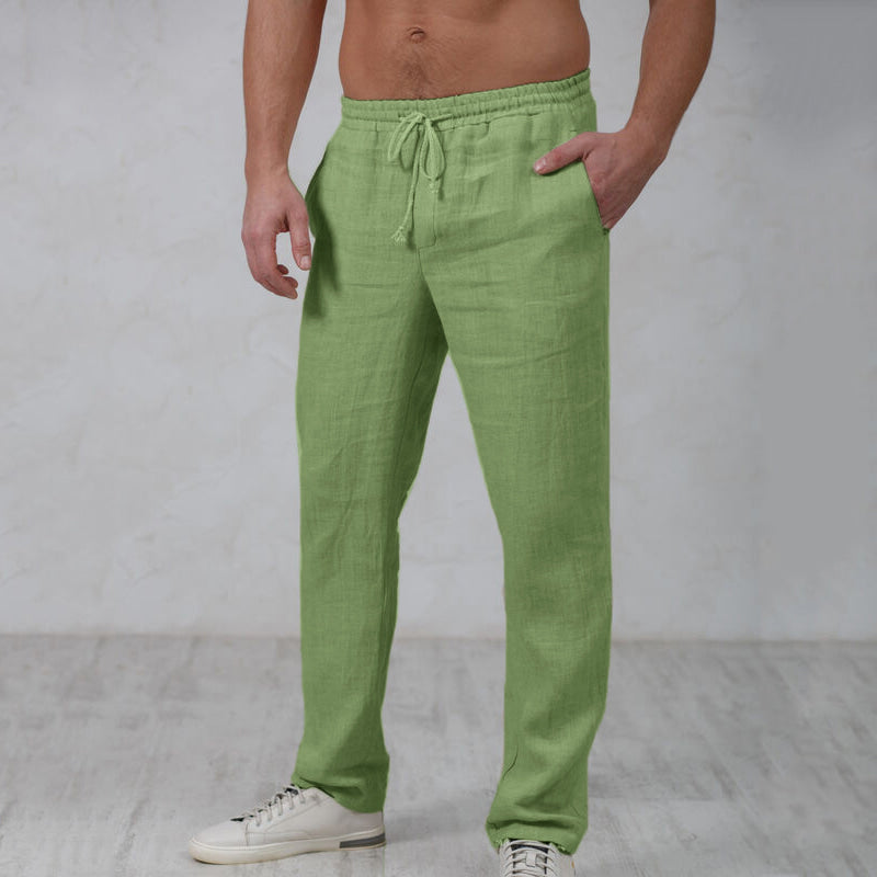 Leonardo men's elegant linen pants, additional view