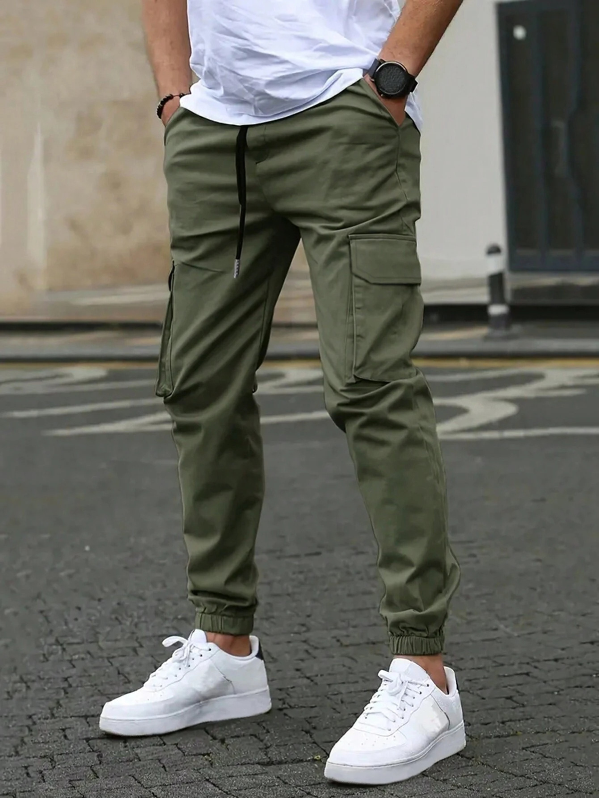 Men's cargo pants, alternate view