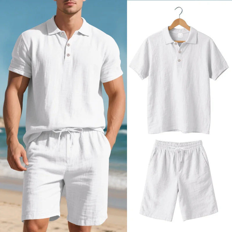 Luigi men's elegant summer two-piece set – Avinos Milano