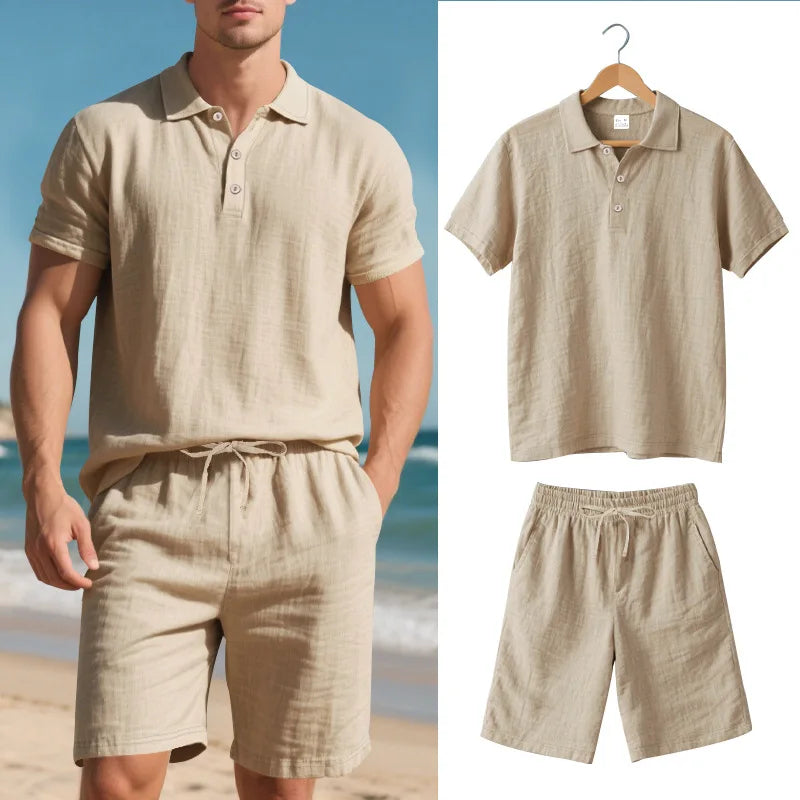 Luigi men's elegant summer two-piece set, additional view