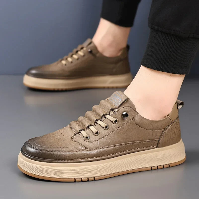 Matteo men's elegant leather shoes, view 4