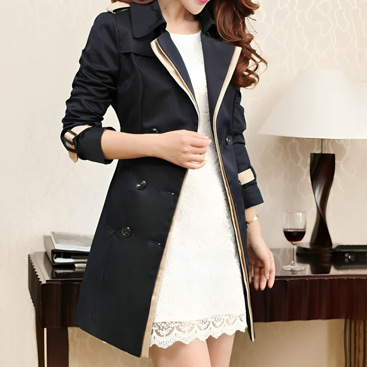 Women's elegant trench coat, view 4