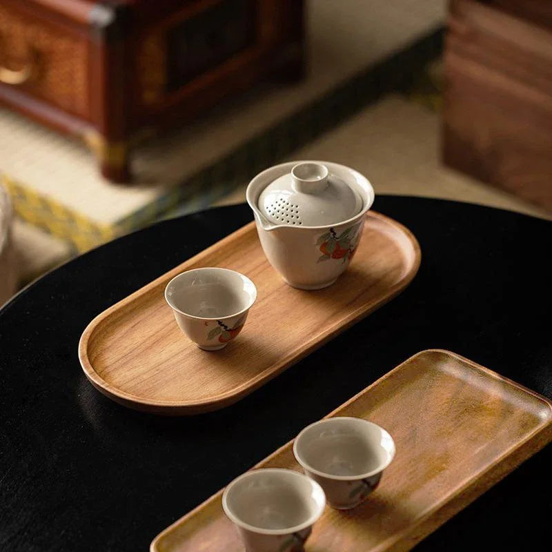 Toeletta tray with tea cups