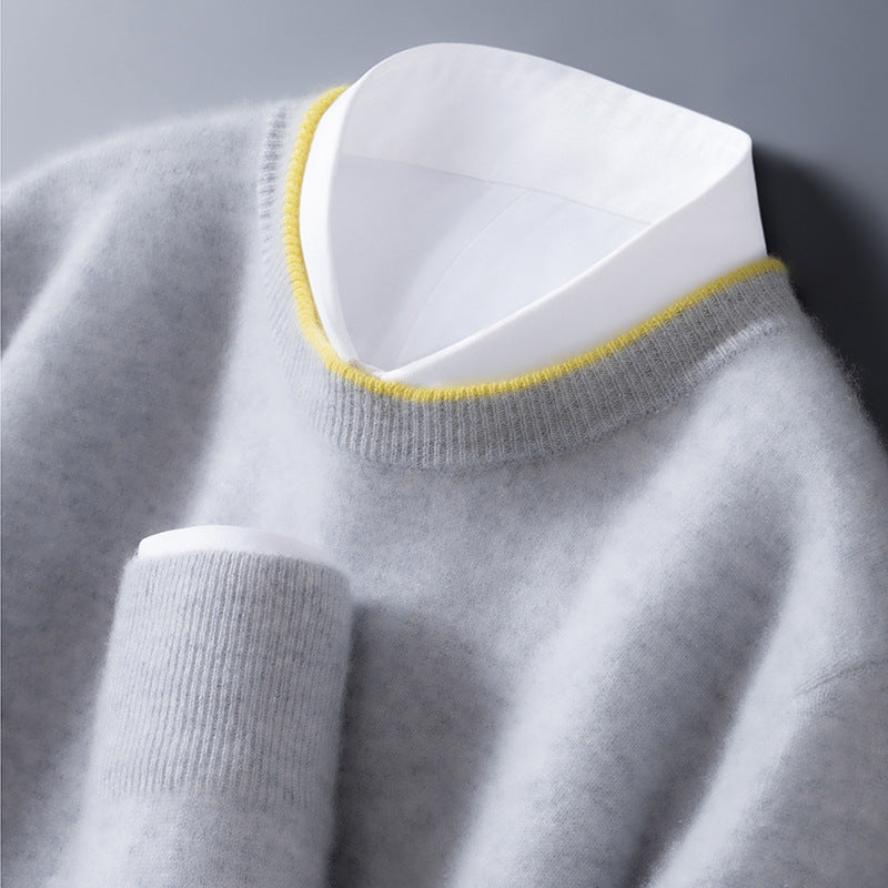 Tommaso men's elegant cashmere sweater, view 4
