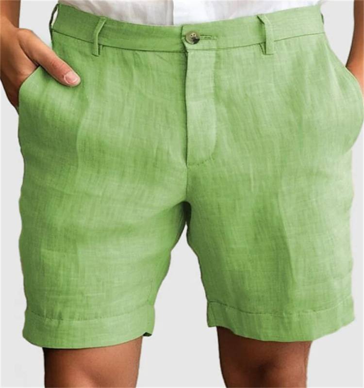 Federico men's elegant linen shorts, view 4