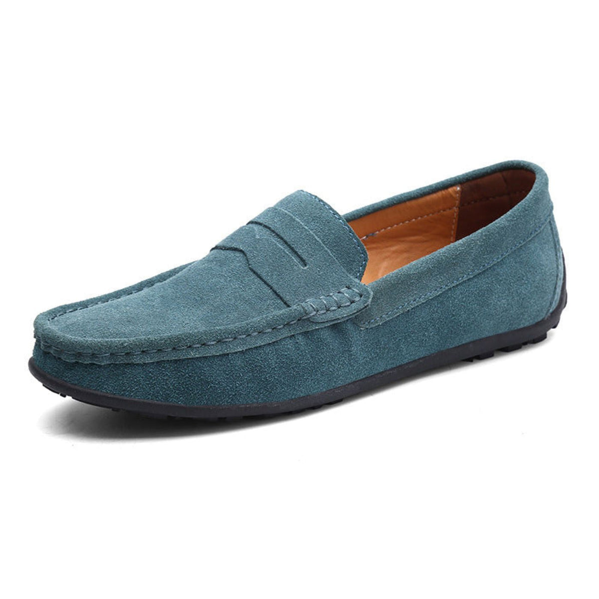 Carlo men's suede loafers, view 4