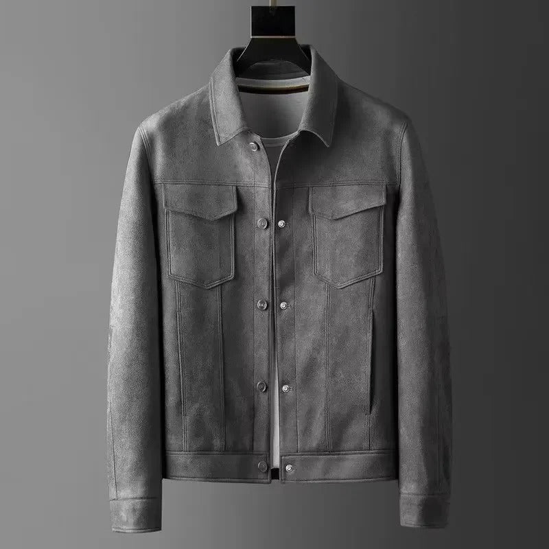 Nicola men's leather jacket, additional view