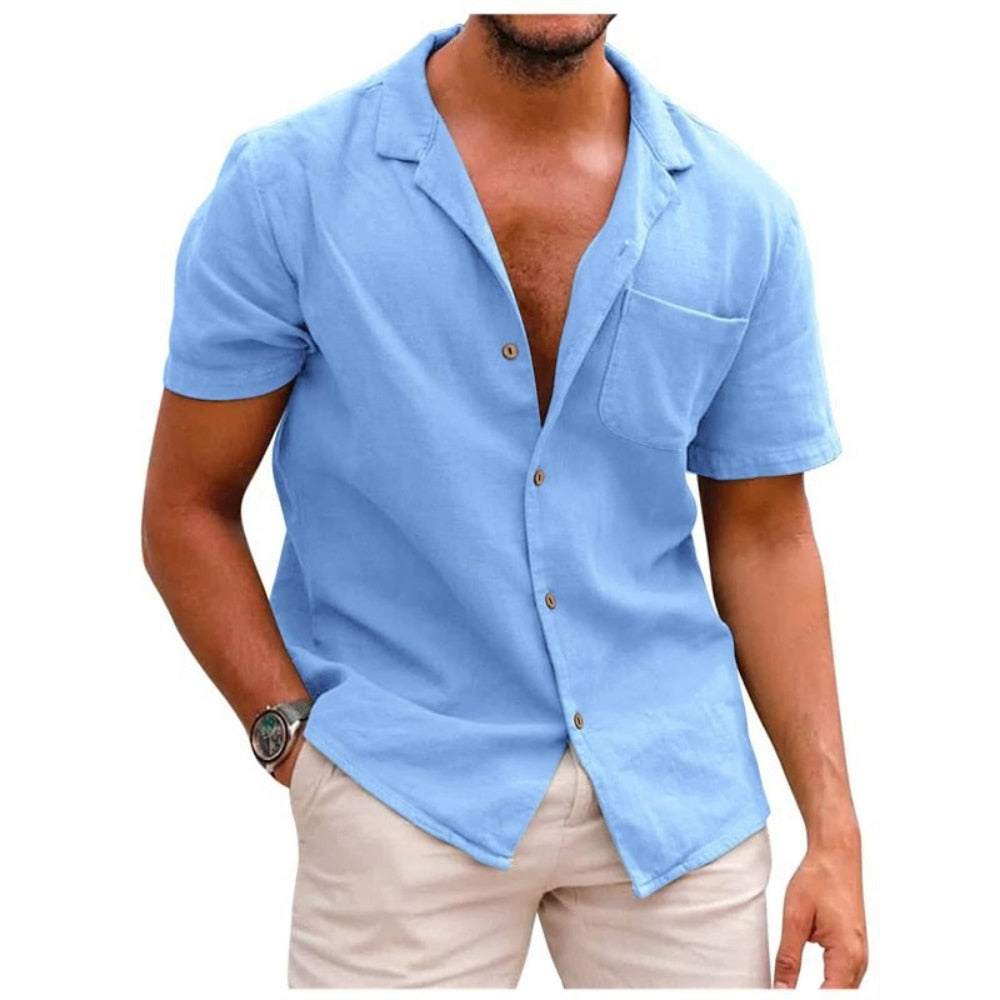 Valerio men's elegant cotton shirt, alternate view