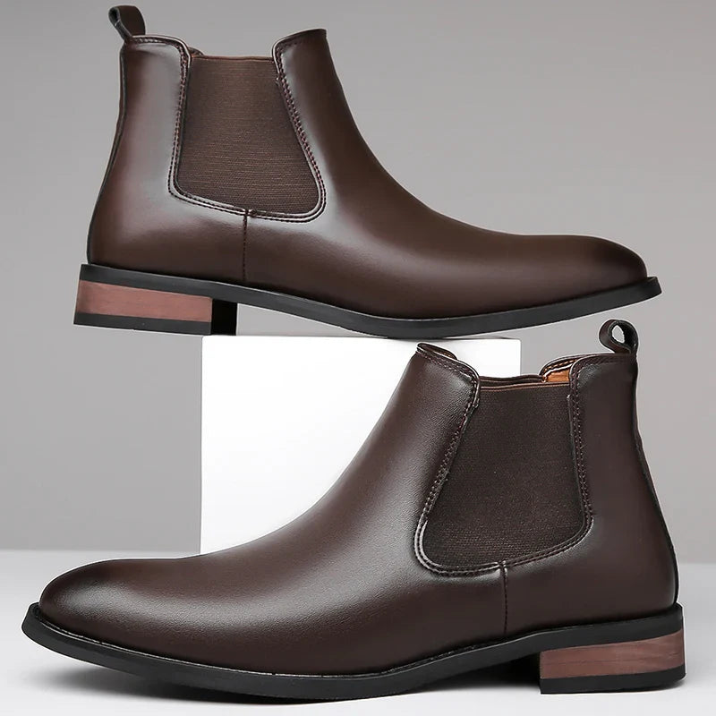 Gennaro men's elegant leather boots, additional view
