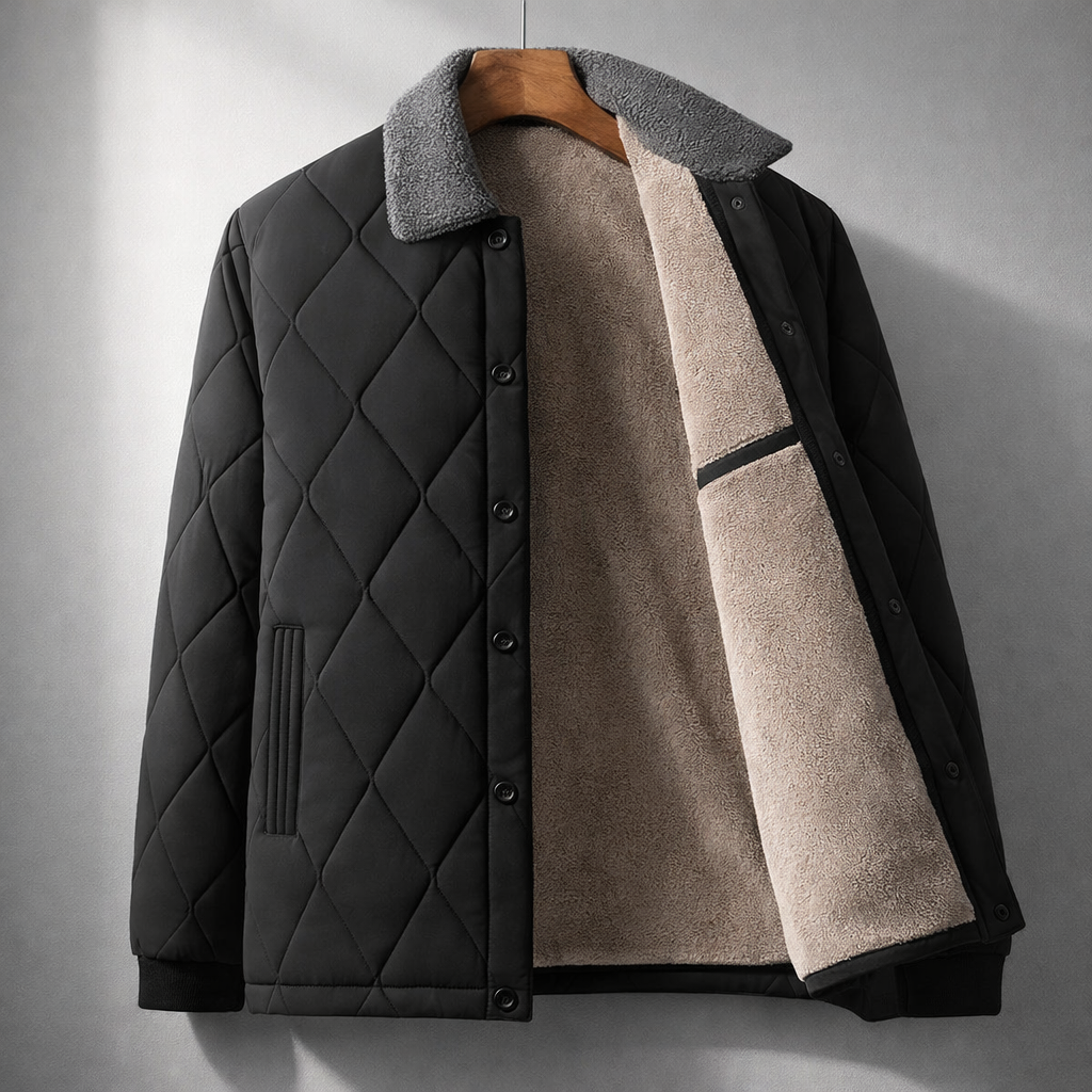 Men's elegant quilted jacket, view 4