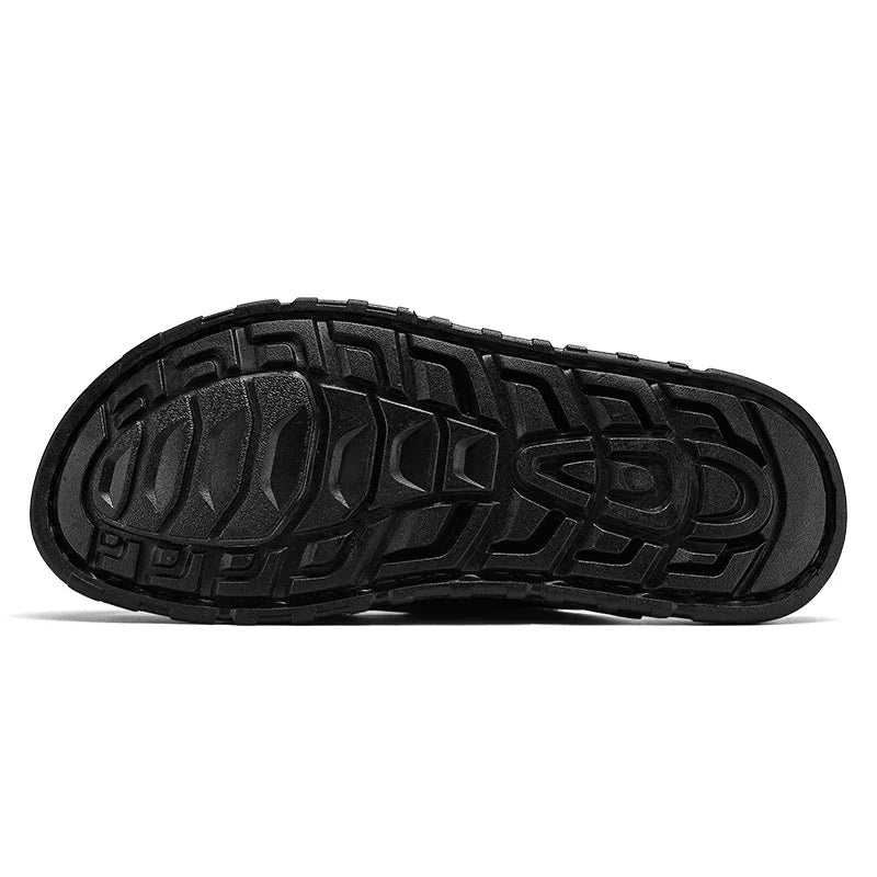 Men's leather sandals, alternate view