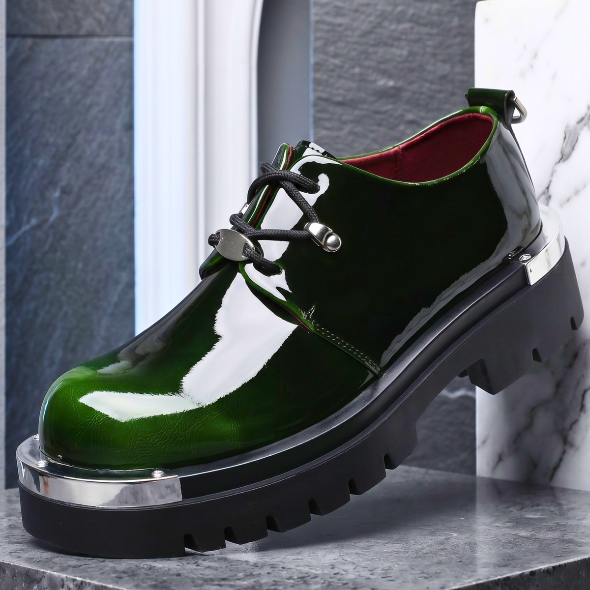 Wellington Hayes Leather Derbies – men's shoes, view 4