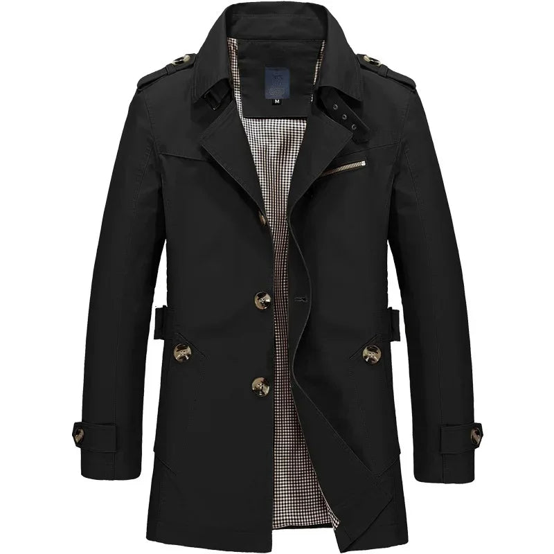 Windproof men's cotton jacket, alternate view