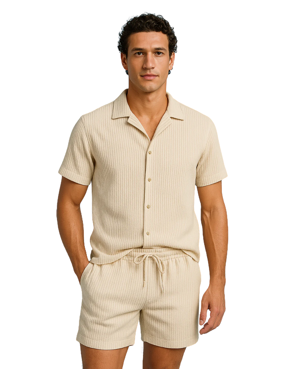 Bruno men's summer two-piece set, view 4