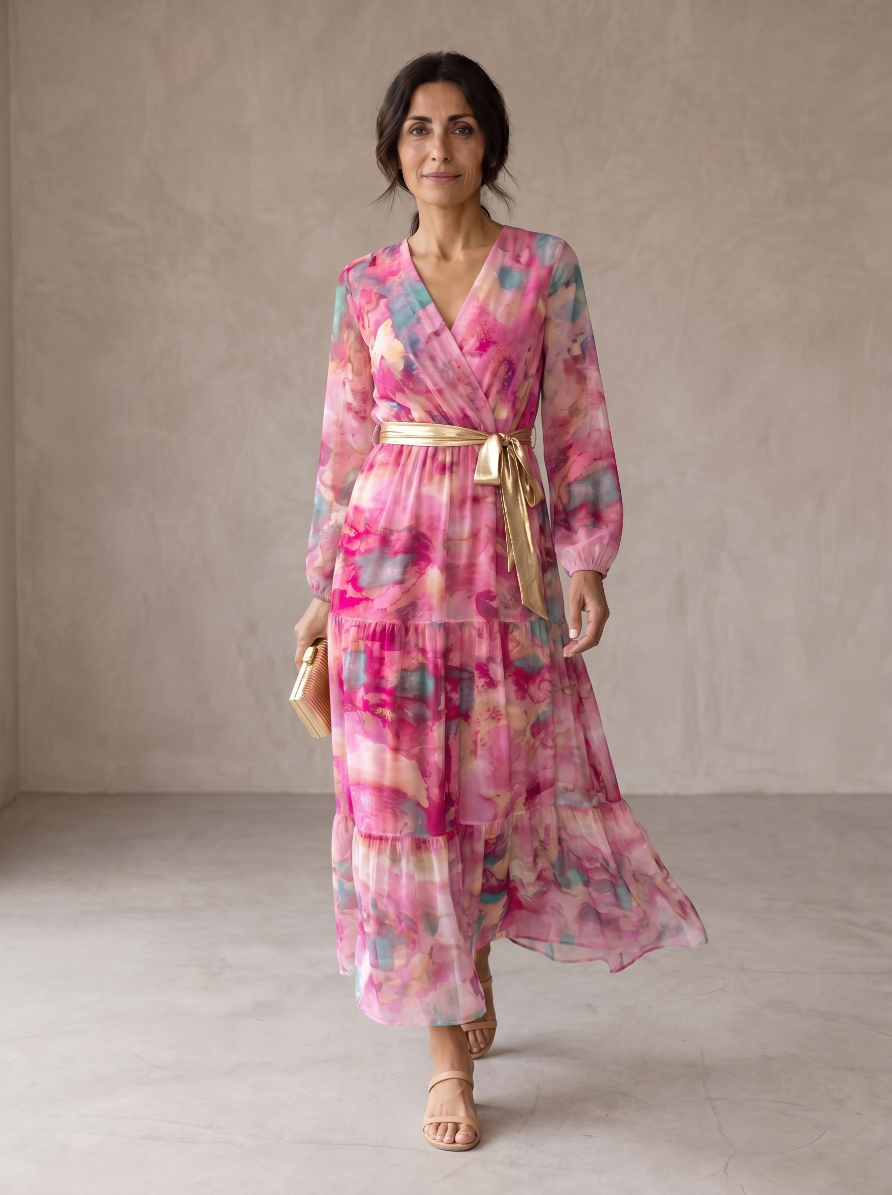 Hazel Floral Wrap Dress – women's damesleider
