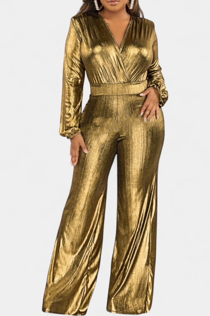 Papeete Chic Deep V Neck Jumpsuit – women's jumpsuits